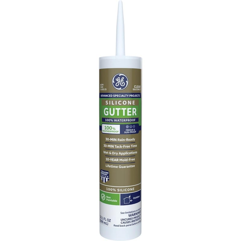 GE GE50G01 10.1 oz Clear Gutter Caulk - Image 1